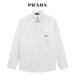 prada chemises manches longues pour homme s_125a223